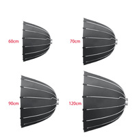 Tianmei Photographique Parabolique Softbox Bowens Mount Video Studio 70 90 120 cm Soft Box avec Sac Diffuseur Grille
