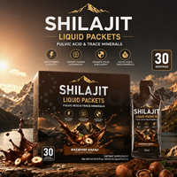 Sachets de Shilajit Liquide Purifié – Extrait de Résine de l'Himalaya – Complément Quotidien pour le Bien-être – Fabricant OEM de Formules Personnalisées et Marques Privées