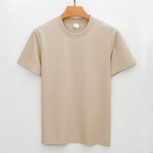 T-shirt da uomo OEM ODM in Lyocell Tencel mercerizzato e cotone, a doppio strato, anti-piega, fresco al tatto, a maniche corte - Product Image 1