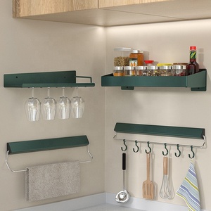 Portaoggetti per organizzatore di stoccaggio <span class=keywords><strong>da</strong></span> cucina in alluminio a <span class=keywords><strong>parete</strong></span> in alluminio all'ingrosso per portapiatti - Product Image 4