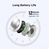 Traceur intelligent double système OEM d'usine, mini localisateur rond personnalisé avec PCBA, compatible avec Apple Find My et Google Find Hub
