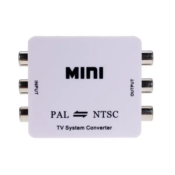 Adaptor Kabel Konverter Ukuran Mini Pal Secam Ntsc Video Digital untuk DVD Kamera, Konverter Set-Top Box Ntsc Ke Pal Tv