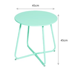 Moderno nordico semplice in ferro piccolo <span class=keywords><strong>tavolino</strong></span> da caffè antiruggine uso esterno interno per mobili per la casa balcone divano laterale tavolo d'angolo - Product Image 5