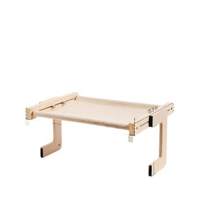 Hamac mural rectangulaire en bois pour chat, 15,5 pouces, lit pour chat à fixer sur fenêtre - Product Image 1