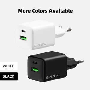 <span class=keywords><strong>Chargeur</strong></span> rapide 20W PD avec ports USB-A + Type-C GaN - Portable pour ordinateurs portables, appareils photo et usage universel - Product Image 2