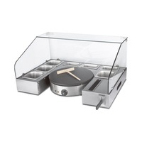 Crêpière Automatique Commerciale Industrielle Électrique Professionnelle pour Crêpes et Pancakes, Idéale pour Usage Domestique et Hôtelier