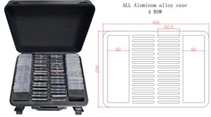 PSA thể thao bóng đá nhôm phân loại Thẻ lưu trữ hộp phân loại thẻ trường hợp cho BGS PSA CSG FGS phân loại thẻ thể thao hiển thị trường hợp - Product Image 6