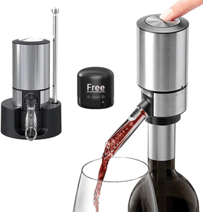 Portable <strong>Wine</strong> Decanter <strong>Pump</strong> and Dispenser One-Touch Automatic USB Rechargeable Electric <strong>Wine</strong> Aerator - Product Image 1