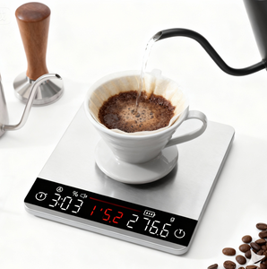 Balance à café Dosage 2025 avec moulin à café numérique, machine à café commerciale, mesure, mini minuteur, métal, petite balance à café 2025 - Product Image 2