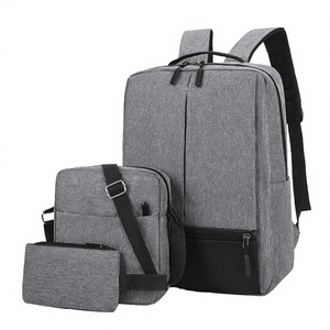 Mochila Impermeable GQ Unisex <span class=keywords><strong>de</strong></span> Gran Capacidad, Juego <span class=keywords><strong>de</strong></span> Tres Piezas, con Carga USB, para Estudiantes y Negocios, para <span class=keywords><strong>Computadora</strong></span>, <span class=keywords><strong>de</strong></span> Poliéster, con Diseño <span class=keywords><strong>de</strong></span> Personajes - Product Image 3