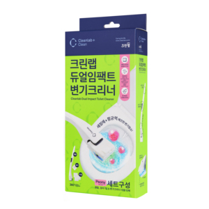 Cleanlab tác động kép nhà vệ sinh sạch hơn thiết lập xử lý: h49cm bàn chải: 5cm * 5cm nạp mạnh mẽ phòng tắm công cụ làm sạch cho nhà vệ sinh vệ sinh - Product Image 5