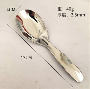 DFT13 Cuchara y Tenedor Gruesos para Niños y Bebés de Acero Inoxidable SUS 316 en Colores Dorado Rosa, Plateado, Rojo y Negro Opcionales - Product Image 3