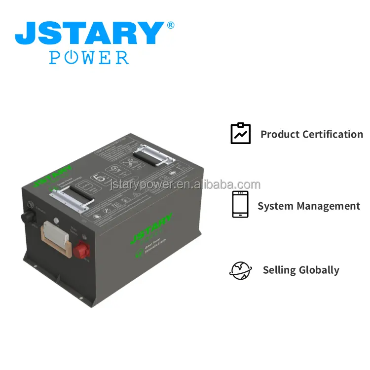 JstaryPower卸売lifepo4リチウムゴルフカートバッテリー48v 100ah