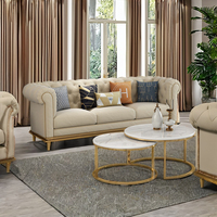 Nouveaux designs de canapés d'angle en tissu contemporains de luxe avec pieds en métal doré pour le salon