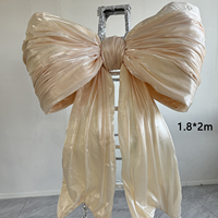 Populaire géant belle arc décoration fleur artificielle décoration de mariage centre commercial affichage fenêtre décoration ornements