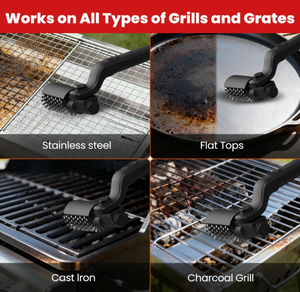Cepillo Eléctrico Giratorio para Parrilla, Sin Desprendimiento de Cerdas, Acero Inoxidable 304, Cepillo para Parrilla de Barbacoa - Product Image 6