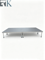 Scène mobile à montage rapide en aluminium, structure de scène réglable, idéale pour les mariages, événements, spectacles et concerts portables