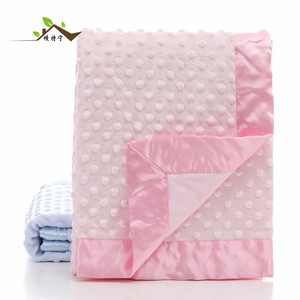 Manta de Bebé Súper Suave al por Mayor 2025, 100% Poliéster Minky Dot para <span class=keywords><strong>Cama</strong></span> de Lana, Invierno, Recién Nacidos, Niños, Textil para el Hogar <span class=keywords><strong>con</strong></span> Diseño a Cuadros - Product Image 2