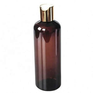 Botella Redonda de PET Transparente Ámbar de 400 ml Personalizada para Gel de Ducha, Champú, Loción, Acondicionador para el Cabello, Envase para Jabón Corporal - Product Image 6