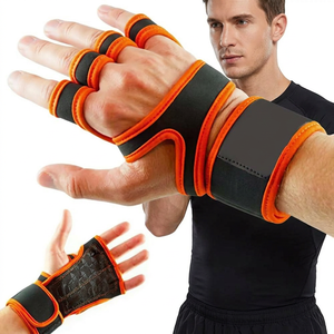 Guantes de Neopreno Unisex de Medio Dedo con Soporte para Muñeca, Suaves, con Cierre, Logotipo Personalizado, para Entrenamiento, Gimnasio, Levantamiento de Pesas, Antideslizantes - Product Image 1