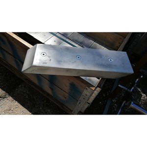 Parachoques Metálico Mediano VTMU.Z, Carcasa de Acero Galvanizado en Caliente, Amortiguadores de Goma SBR, W120xH450xD100mm - Product Image 6