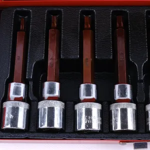 Especificaciones completas herramientas eléctricas manuales de mecanizado de precisión S2 8 piezas Juego de brocas de caja de acero