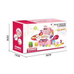 ของเล่นเครื่องคิดเงินจำลองสำหรับเด็ก พร้อมไมโครโฟน แสง เสียงประกอบ เกมช้อปปิ้ง สำหรับเด็กชายและเด็กหญิง ของเล่นธนาคารและเงินตรา - Product Image 6