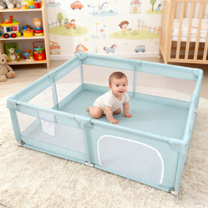 <span class=keywords><strong>Parc</strong></span> pour <span class=keywords><strong>bébé</strong></span> facile à assembler et à plier pour la sécurité des enfants, utilisé dans la chambre - Product Image 3