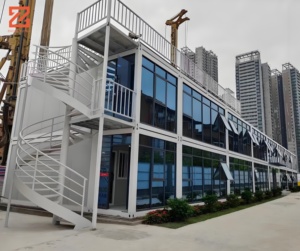 3-câu chuyện phẳng gói <span class=keywords><strong>container</strong></span> prefab nhà tiền chế có thể gập lại pre-fab văn phòng xây dựng hai tầng prefab <span class=keywords><strong>container</strong></span> nhà - Product Image 3