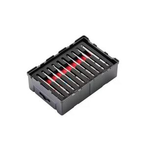 ROTHENBERGER - 1000002182 1/4 ''90mm Jeu d'embouts à code couleur dans Robox (10 pcs) - EAN 4004625465110 RATCHET ET SOCKET SETS 1/4" - Product Image 1