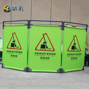 ポータブルステンレス鋼構造安全バリケード黄色簡単に組み立てられた屋外セキュリティ道路交通障壁 - Product Image 6