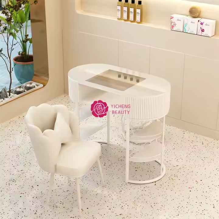 Yicheng Beauty Hot Selling Manicure Table Salon Furniture Table Manicure Nail Table Series for Sale