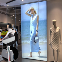 Papan Tanda LED Toko Ritel, Billboard Bingkai Aluminium 98mm, Sistem Display Kain LED Backlit Tunggal, Grosir