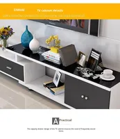 Ensemble table basse et meuble TV de luxe doré, style nordique moderne en marbre, pour la maison