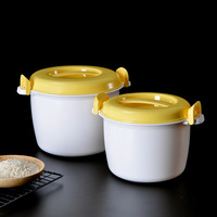 3800ML micro-ondes PP en plastique cuiseur à riz vapeur bol marmite outil de fabrication de riz