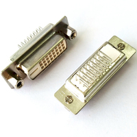 Dvi 24 + 1 Vrouwelijke 90 Graden Plug White Board End Dvi 24P Terminal Voor Klinknagel Moer Video connector Dvi 24 + 1