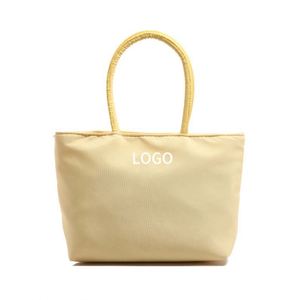Bolsa de Mano Pequeña de Poliéster con Cierre de Cremallera y Logotipo Personalizado para Mujer, para Uso Doméstico, Casual, Diario, Playa y Viajes - Product Image 1