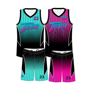 Custom Quick Dry Basketball Jersey Unirom Sets Design For Girl Wholesale Price