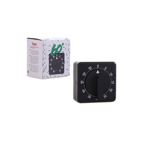 Small Square Mechanical Timer 60 Min Countdown Easy Operation Kitchen Use Plastic Material - Product Image 2