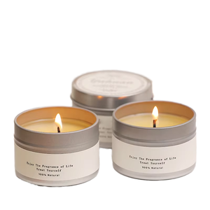 Jialong Houseware Handmade Organic Soy Wax <b>Candle</b> Metal Jar Nordic Style Aromatherapy Scented Customizable Wedding Use 1-20 - Product Image 1