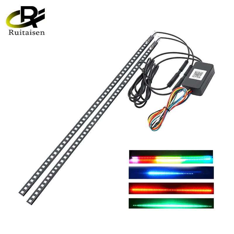 Ruitaisen LEDLED RGB Scanner Lighting Bars Vehicle Exterior Decoration Car Sequential LED Light Bar with Remote Control