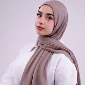 Vente chaude 2025 À La Mode D'été Hijab Super Doux Léger Plaine Modal Musulman Écharpe Respirant Confortable - Product Image 3
