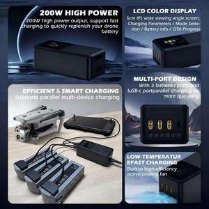 Hub de charge parallèle 200W EVO Max/II Enterprise Series, chargeur rapide de batterie pour drone Autel EVO Max 4T/4N/II Enterprise/II RTK - Product Image 6