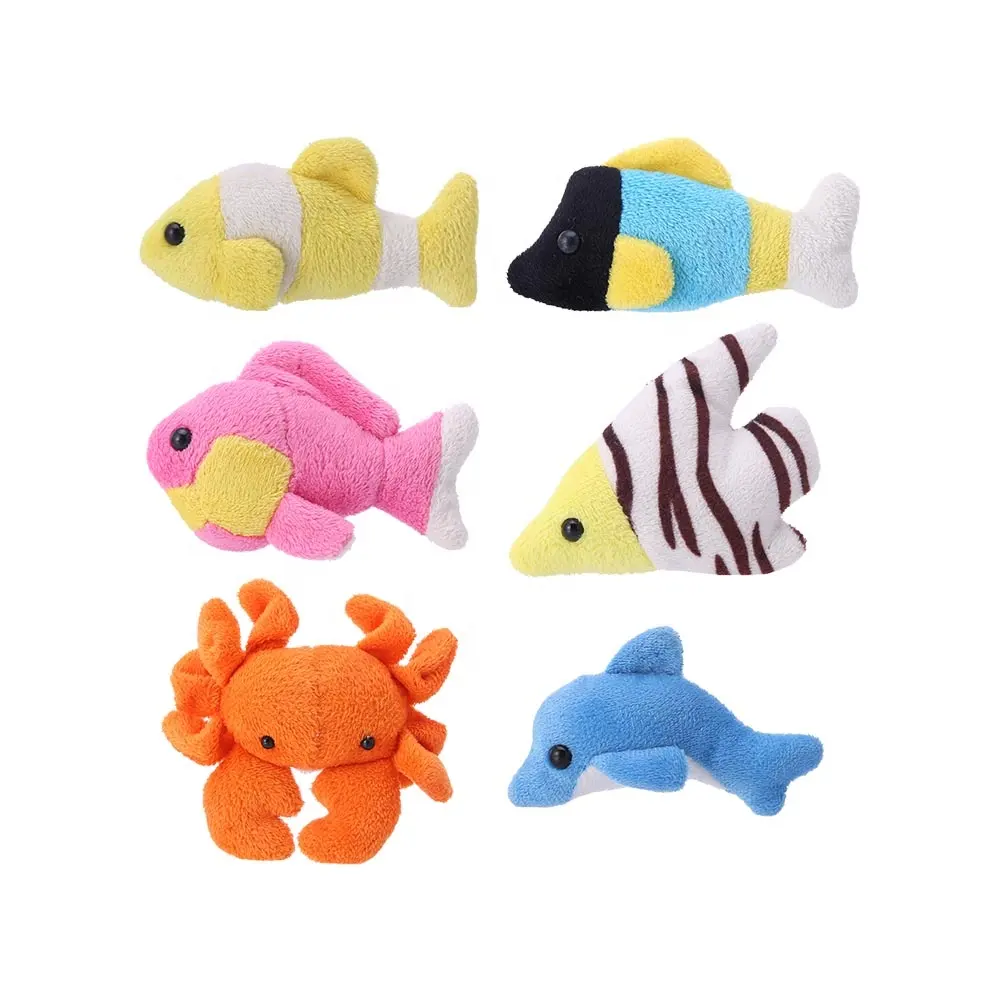 Varios animales marinos, cangrejo, langosta, Tortuga, juguete de peluche, diseño OEM, animales de peluche de mar