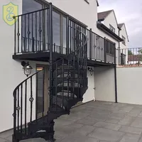 Escalier en colimaçon moderne en fer forgé de qualité supérieure, robuste et durable, pour appartement, villa, usage intérieur