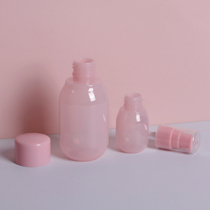 Kích Thước Tùy Chỉnh Màu Hồng Trong mờ Nước Hoa Bơm Phun <span class=keywords><strong>200</strong></span> <span class=keywords><strong>Ml</strong></span> Chai Và Da Mực Chai Với Vít Cap Gói Mỹ Phẩm Thiết Lập - Product Image 6