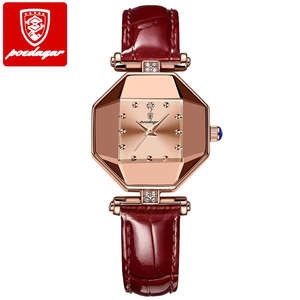 Para 368 Reloj de cuarzo de negocios de lujo para mujer con esfera estrellada y correa de acero inoxidable - Product Image 5