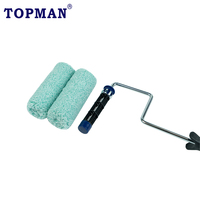 Rouleau de peinture TOPMAN 4 pouces x 3/8 pouce en microfibre premium ultra-durable, surface lisse, Rodillo De Pintura