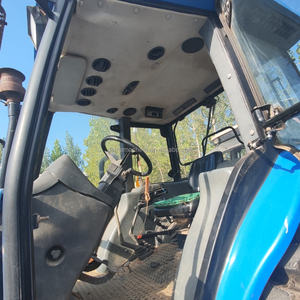 Trattore Agricolo Usato Modello Holland SNH804 80CV 4WD, 80% Nuovo, con Accessori e Parti: Aratro a <span class=keywords><strong>Disco</strong></span>, Erpice, Seminatrice per Mais, Imballatrice - Product Image 5
