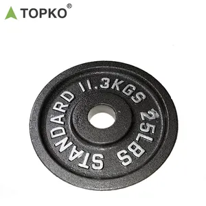 TOPKO Offres Spéciales Gym Fitness Bar Cloche Plaques de Poids En Fonte